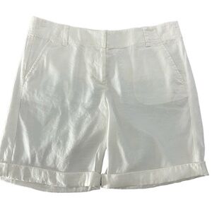 Ann Taylor Linen Blend White Shorts Size 4